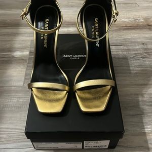 Opyum Metallic Leather High-heel Sandals